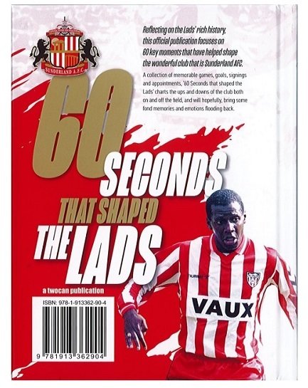 Buy the SAFC 60 Seconds Book online at Sunderland AFC Store