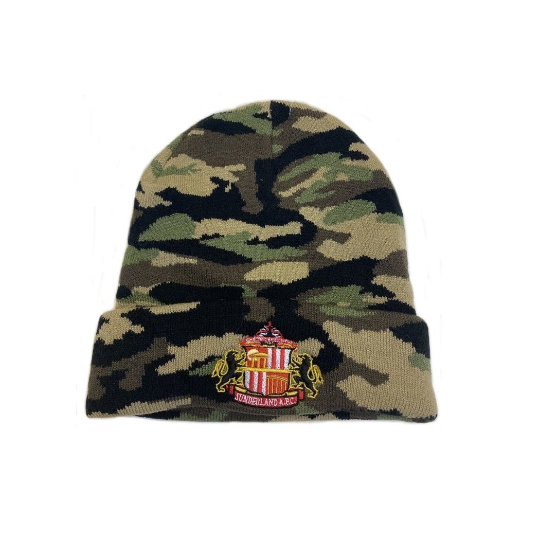 Buy the SAFC Camo Beanie Hat online at Sunderland AFC Store