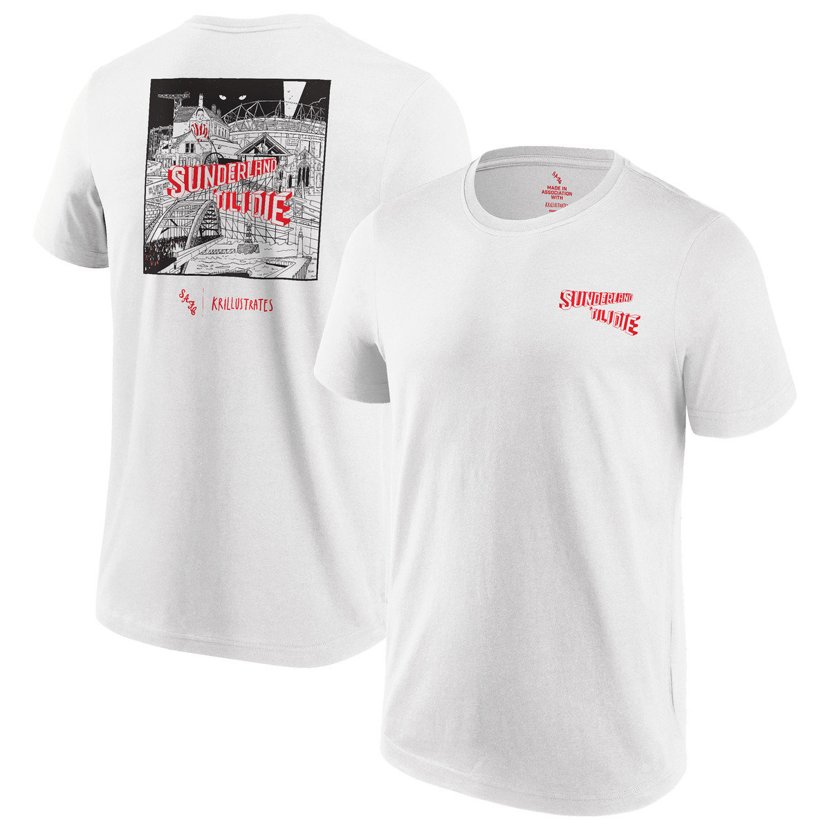 Buy the STID WHITE GRAPHIC TEE S online at Sunderland AFC Store